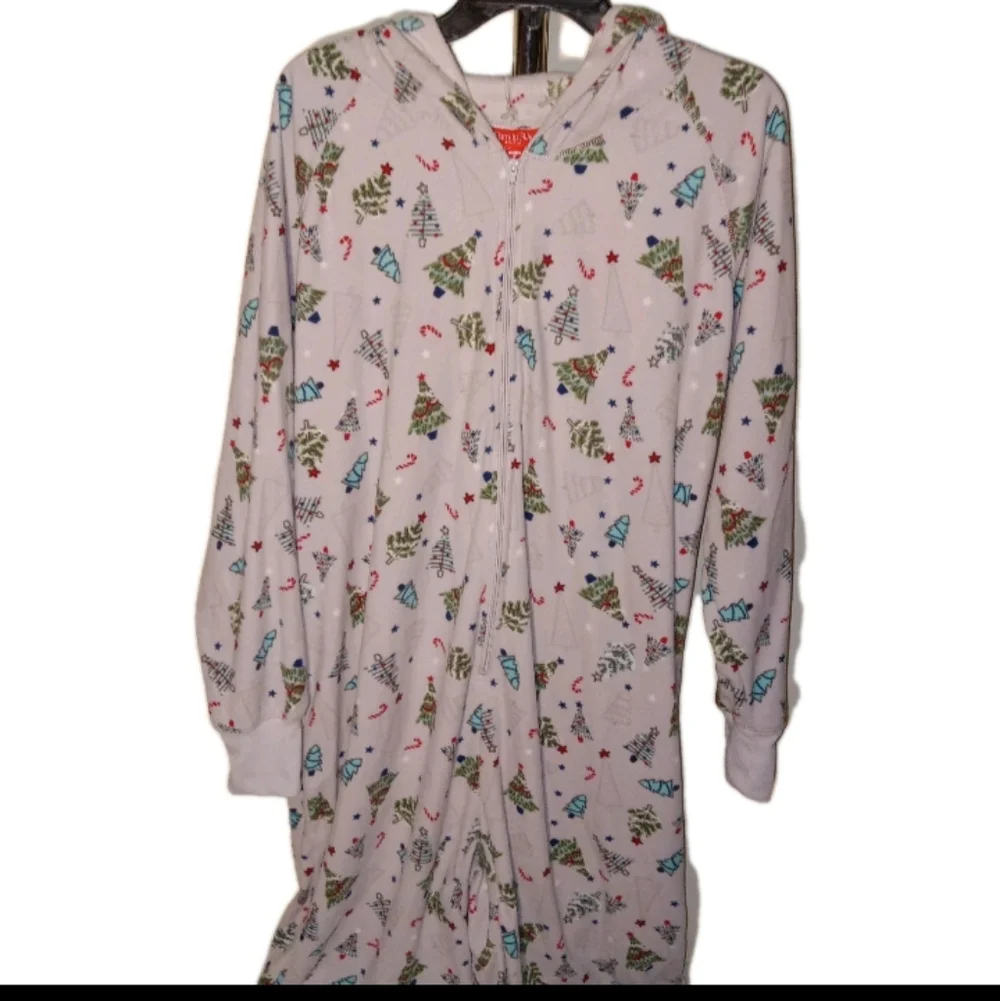 Macys Chritmas Hooded Fleece Onesisies Pjs 1X - Picture 8 of 9